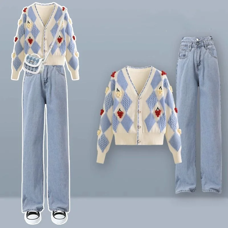 Женский милый костюм весенне-осенняя Корейская версия модный элегантный