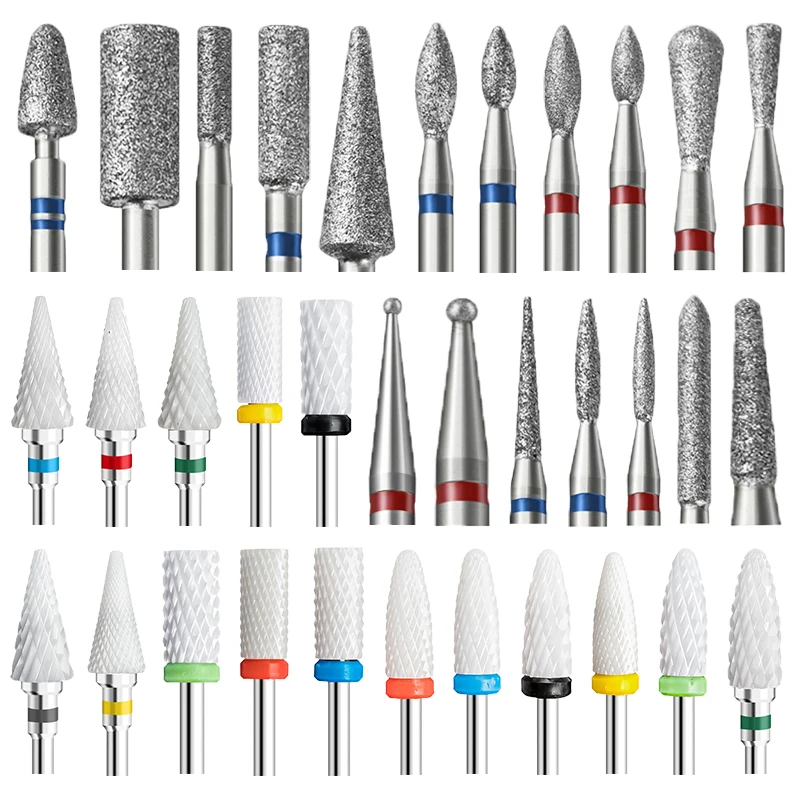 

Алмазные фрезы для маникюра, роторная фреза для ногтей, электрическая машинка для педикюра, оборудование, аксессуары