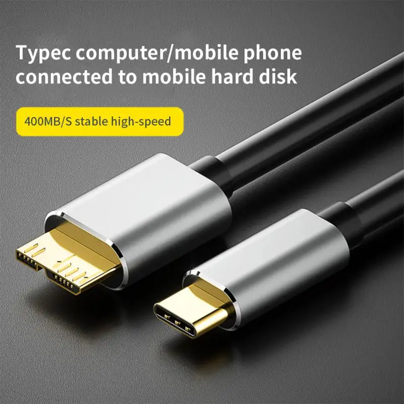 

USB C To Micro B 3.0 Cable 5Gbps 3A Fast Data Sync Cord For Macbook Hard Drive Disk HDD SSD Case USB Type C Micro B Cable