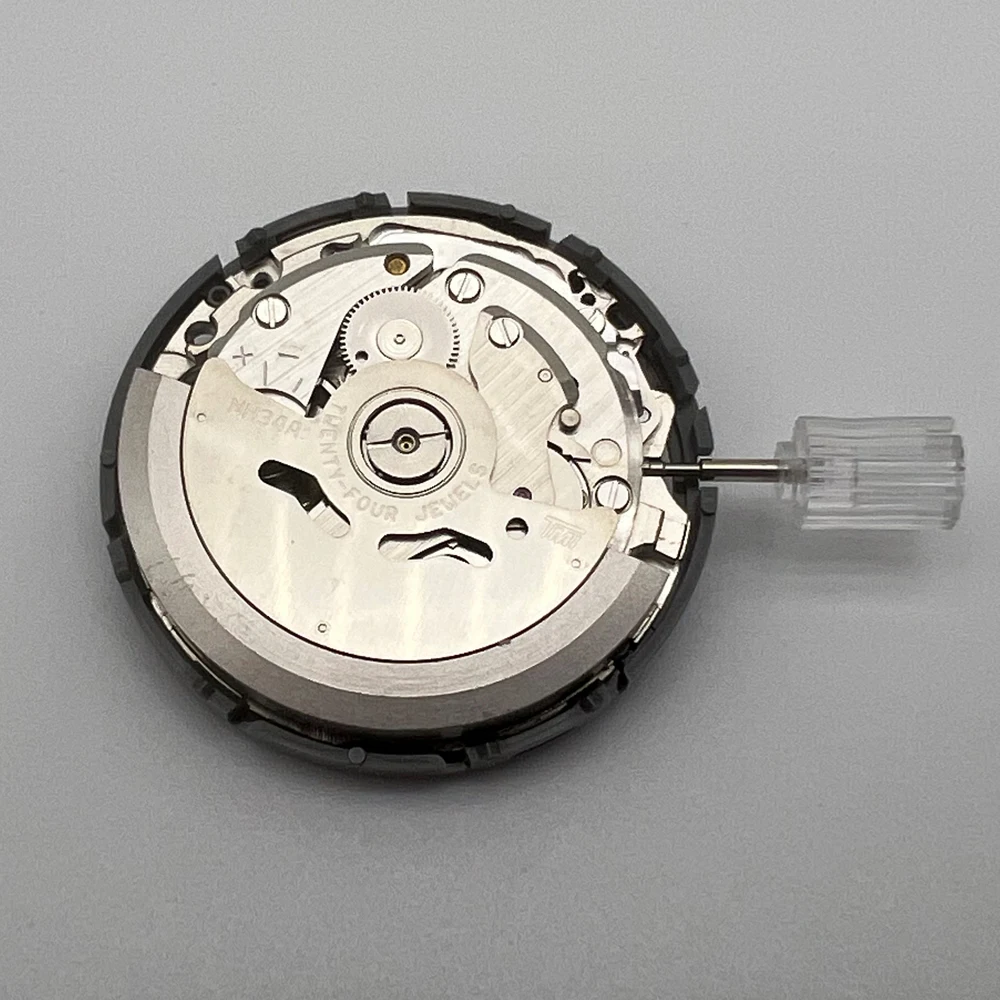 Japan Seiko NH34A Mechanical Movement 4 Pointer GMT Date 3/3.8 Crown High Precision Automatic Movement