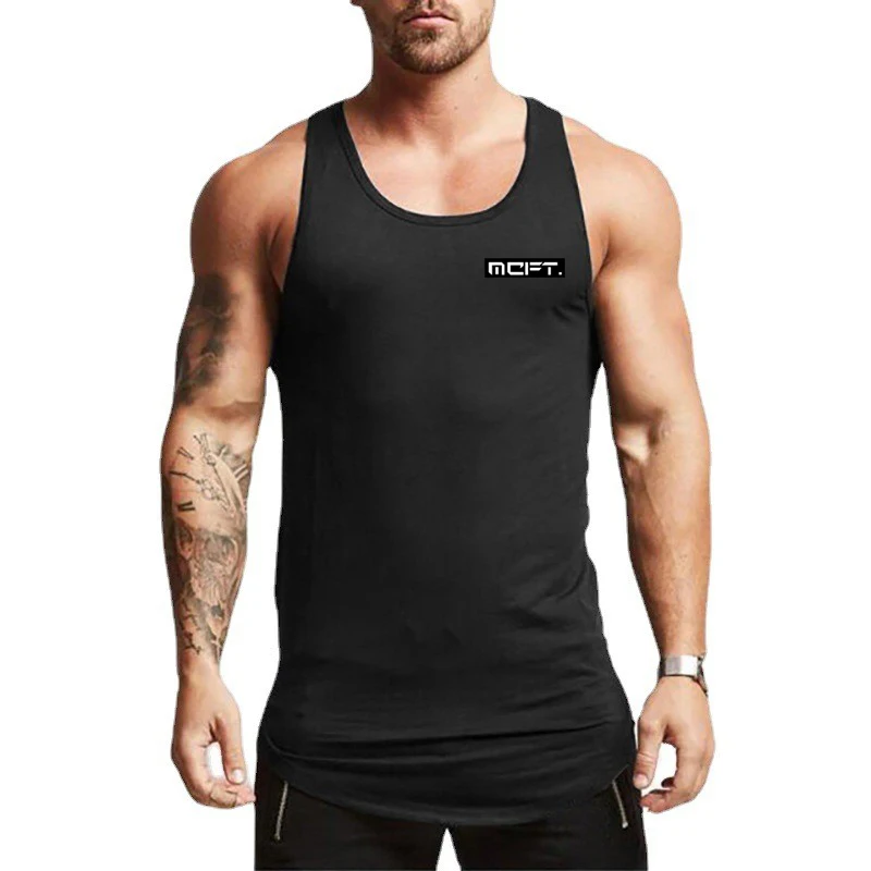 

Bodybuilding Workout Sports Brand Mens Gym Tank Top Muscle Sleeveless Shirt Fitness Stringer Clothing Fashion Singlets Vest