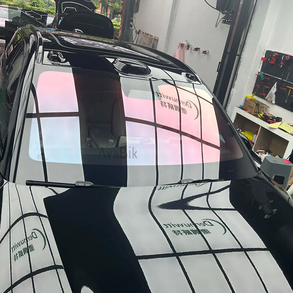 1x15 м 84% VLT красная пленка-хамелеон тонировочная пленка для окон автомобиля/дома