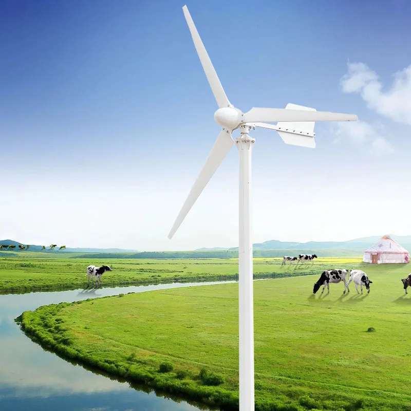 Горизонтальный ветряной генератор 10 кВт 15 220 В 380 ветряная мельница двигатель для