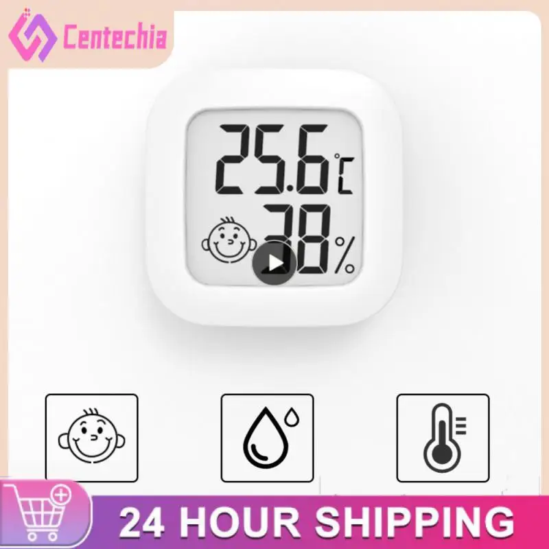 

Mini Upgrade Smiley Lcd Digital Room Thermometer Room Humidity Gauge Meter Indoor Room Electronic Temperature And Humidity Meter