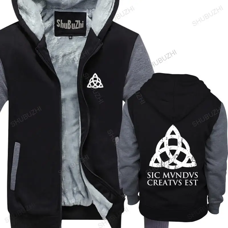 

new arrived men hoodies winter Sic Mundus Est Creatus Dark jacket Fashion Spring Letters cotton fleece jacket for man