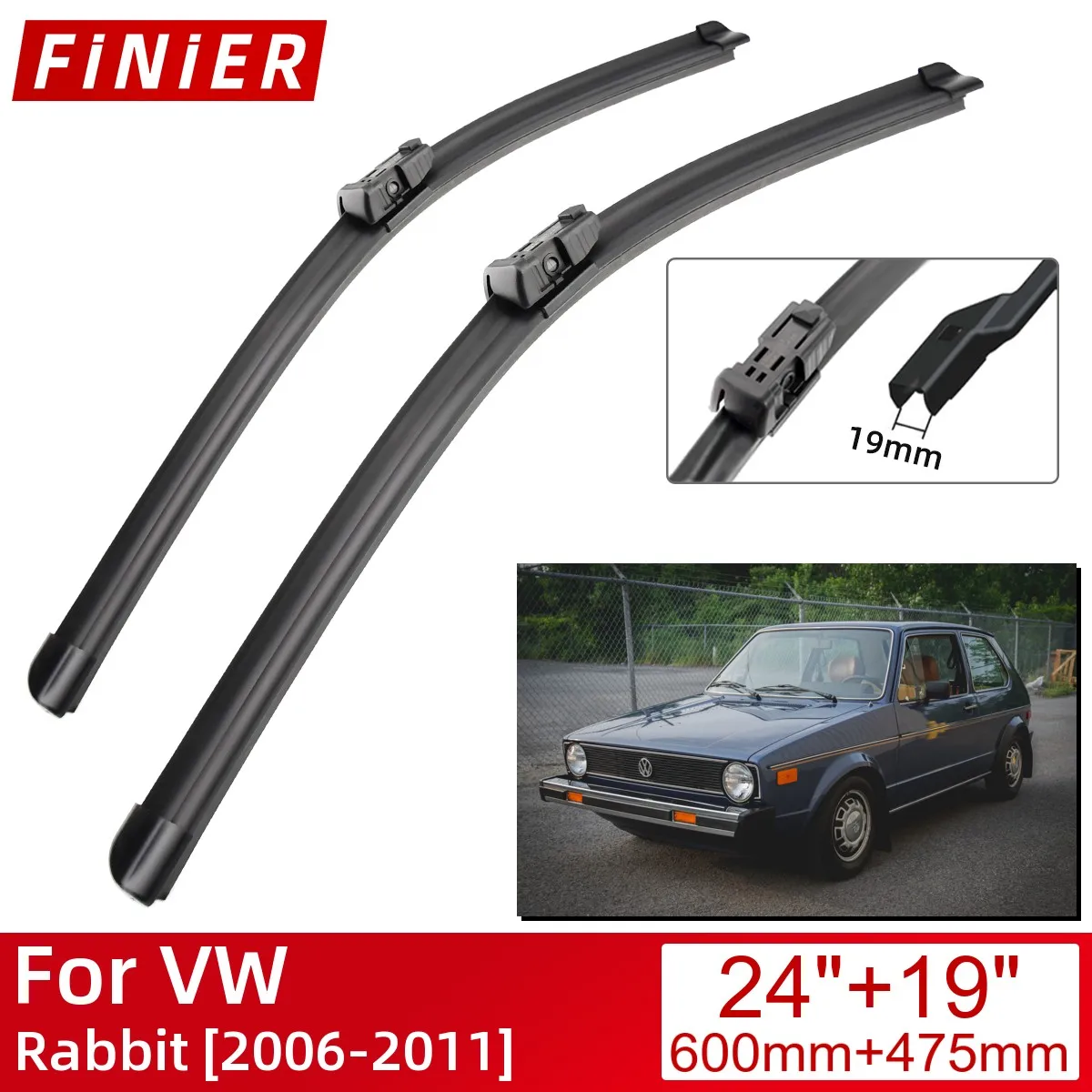 

Щетки стеклоочистителя для VW Rabbit 2006-2011, 2011, 2010, 2009, 2008