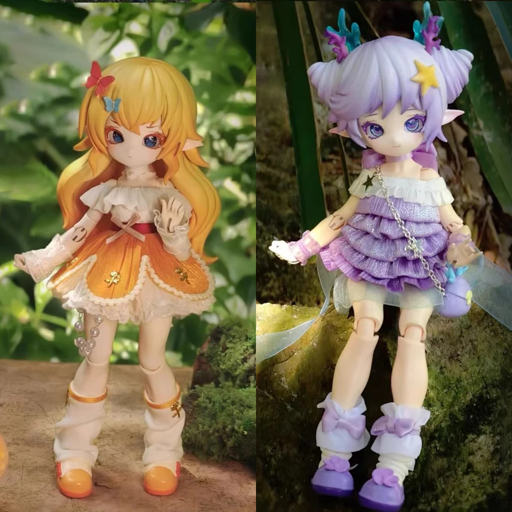 Фото Оригинальная коллекционная кукла-фигурка BJD 1/12 в коробке-сюрпризе, с подвижными суставами, в виде гриба, аниме-персонаж, игрушка-украшение, подарок для мальчиков и девочек, в наличии №5