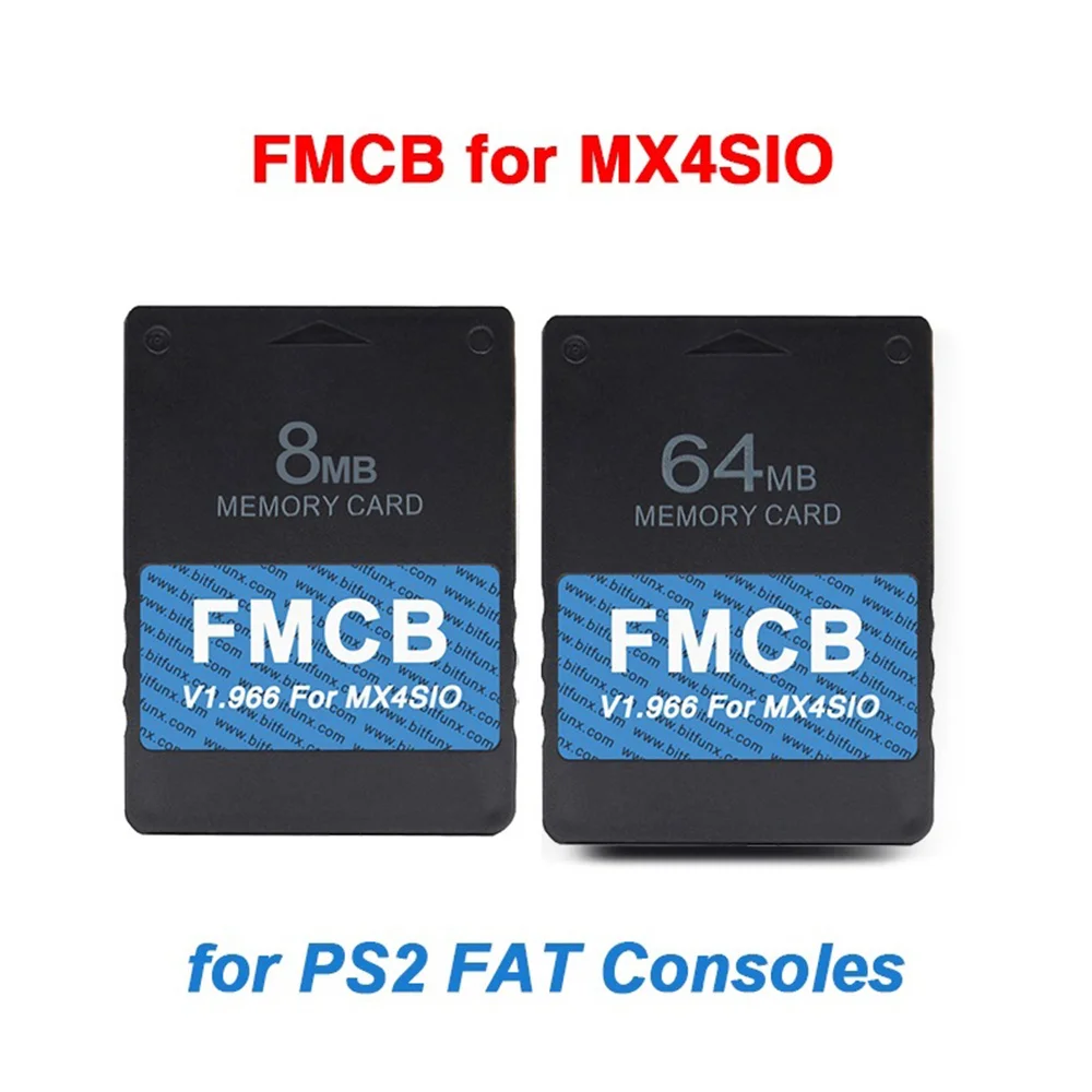 64MB FMCB Card V1.966 for PS2 MX4SIO SIO2SD SD Adapter Installed OPL Playstation2 Game Consoles Slim