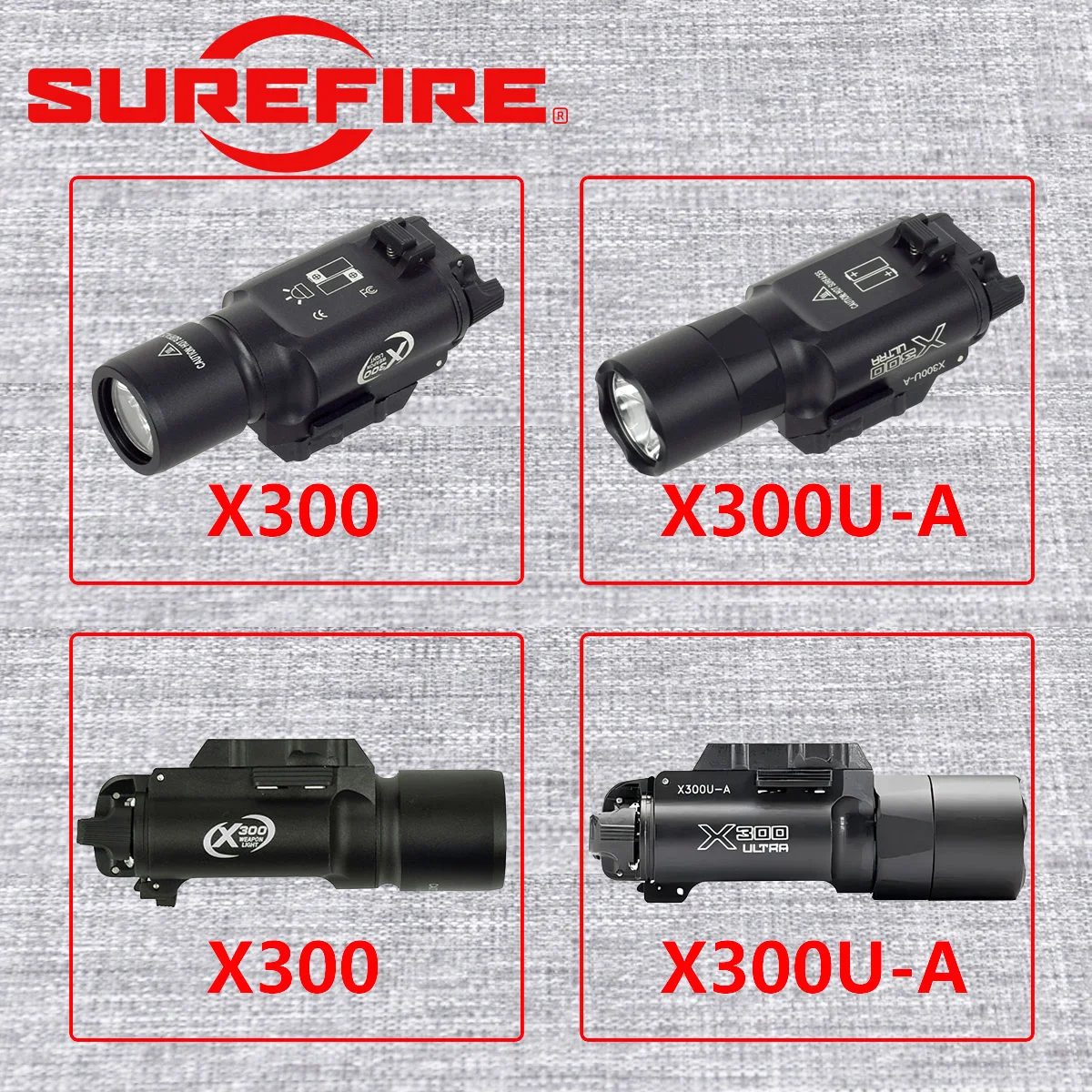 Фонарь Streamlight TLR TLR-1 TLR-1HL TLR-3 TLR-7 TLR-7X Surefire X300 ULTRA для пистолетов и оружия, фонарик для Glock 17 (art.: 3920db511ea14) - 3920db511ea14