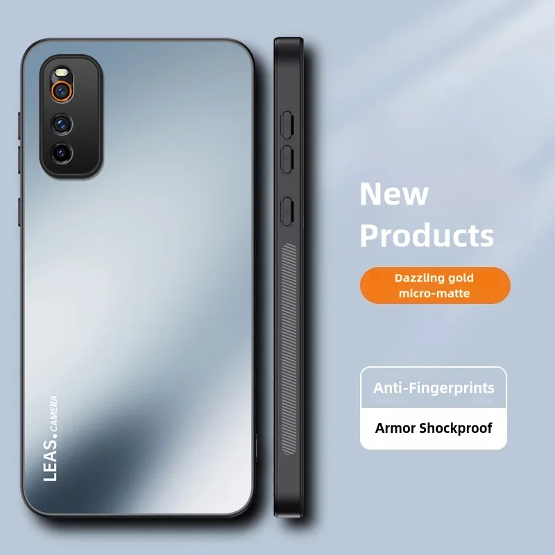 Чехол для vivo iQOO Neo3 5G iQ00 Neo 3 ослепительный золотой силиконовый защитный жесткий