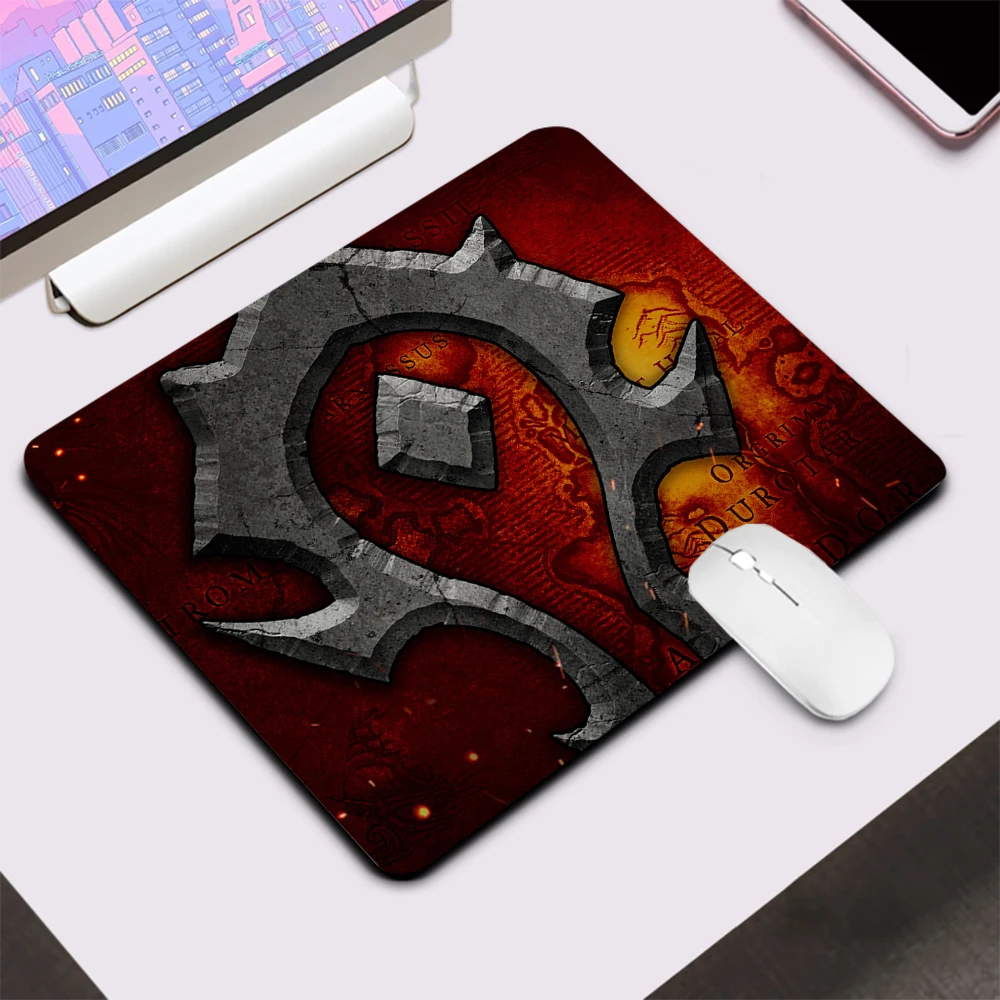 Фото Игровой коврик для мыши World of Warcraft Horde, маленький Коврик для компьютерной мыши, офисный коврик для клавиатуры, Настольный коврик для ПК, гейме... №3