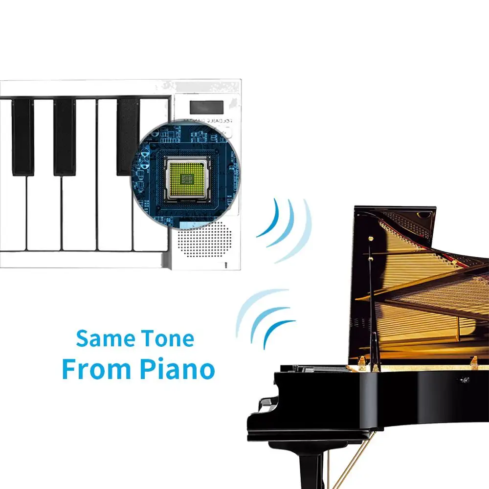 Уличная портативная складная клавиатура для пианино электронное 88 клавиш
