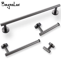 bagnolux stainless steel gun gray black polished chrome brushed gold hanger hook towel bar paper holder bathroom accessories