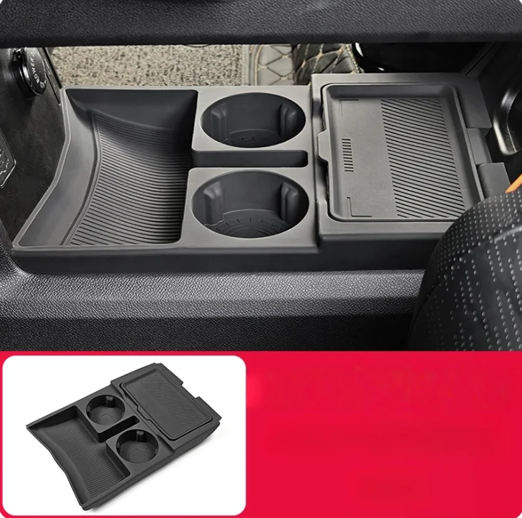 

Ящик для хранения центральной консоли автомобиля, подходит для Jetour Shanhai T1 2024 2025, двухслойный ящик для хранения, силиконовые модифицированные автомобильные аксессуары