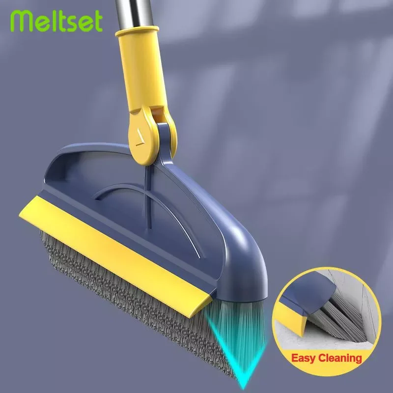 

NEW 2 In 1 Broom Cleaner Long Handle Cleaning Brush Removable Wiper Floor Tile Corner Gap Cleaner Household Cleaning Tools
