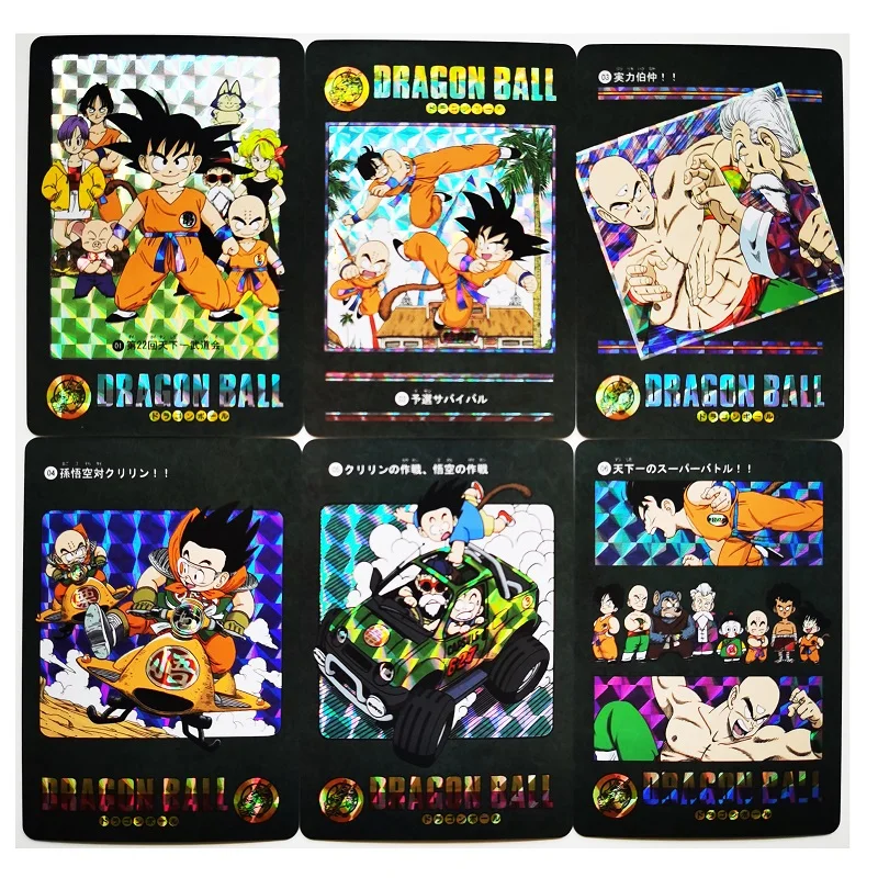 

54 шт./компл. Dragon Ball Z ветер и облако маленький супер сайян Гоку Вегета хобби Коллекционная игра Аниме коллекционные карты