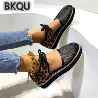 women flat sandals mesh fabric breathable lace up platform shoes summer 2022 fashion outdoor beach casual comfy female footwear