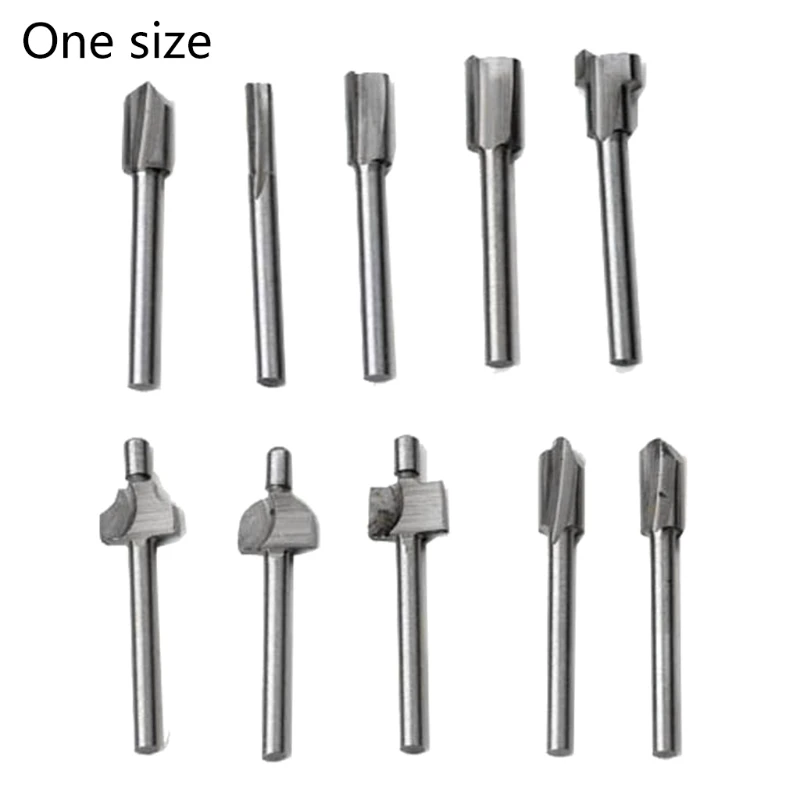 

10pcs Wood Cutter Milling Set Router Bits Milling Cutter Spiral Upcut Milling Cutter HSS Router Bits Wood Cutter Milling