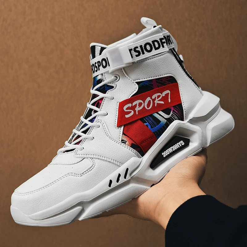 

Высокие кроссовки Coslony для мужчин и женщин, красная обувь для танцев, с подушкой, на зиму/осень