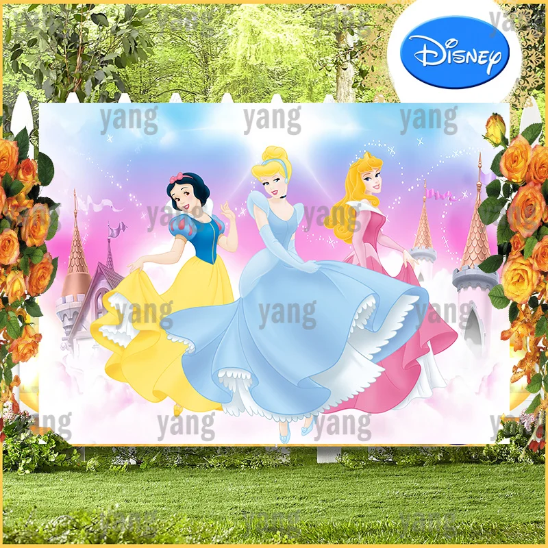 Cartoon Splendid Princess Sweet Candy House Backdrop Colorful Background Baby Shower Girls Cinderella Snow White Birthday Party