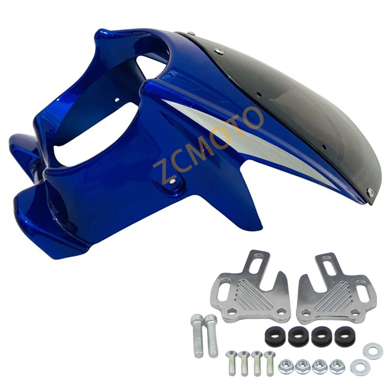 Запасные части для мотоциклов, модификация, 7-дюймовая передняя фара, Верхняя лампа, кронштейн для CB400 CB1300 VTEC 4 5 6 Z900RS