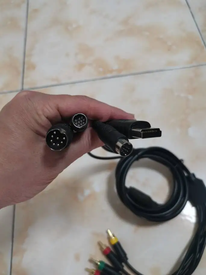 

4 in 1 For MD1 2 for Saturn SS dreamcast DC console video cable RCA Composite Cable For Sony PVM BVM NEC XM Not Component