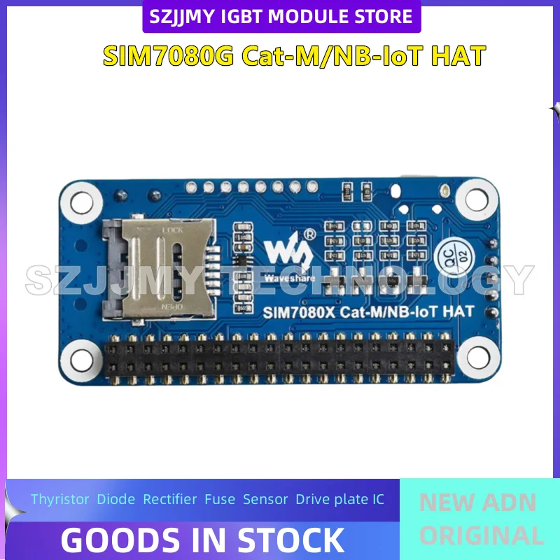 Плата расширения Raspberry Pi NB IoT/Cat-M (eMTC)/GNSS Модуль SIM7080G глобальной связи НОВЫЙ