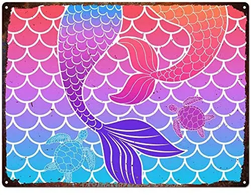 

Русалка декор, всегда будьте себя, если вы не можете стать русалочкой, тогда всегда будьте русалочкой металлические жестяные знаки