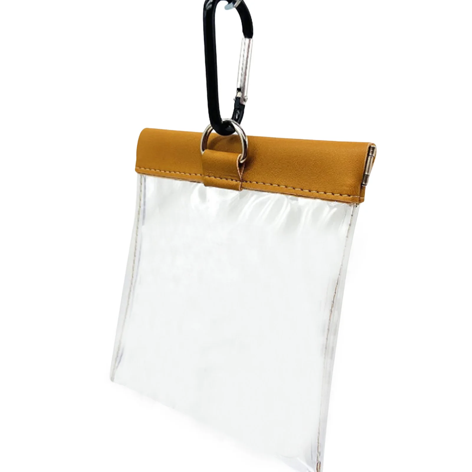 

Golf Tee Pouch Golf Tees Pouch Bag With Clip Clear Transparent Squeeze Top Pocket Golf Ball Tee Bag Portable Golf Ball