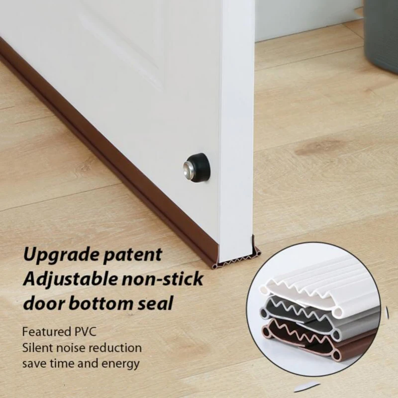 

New Upgrade PVC Under Door Draft Stoppers Weather Stripping Door Sealing Strip Wind Blocker Noise Stopper Insulator Door Prevent