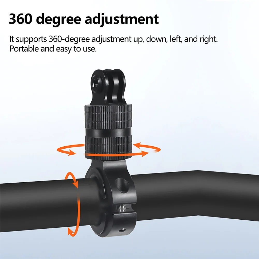 Алюминиевое крепление на руль велосипеда для GoPro Hero 12 11 10 9 8 7 6 5 4 Insta360 X2 X3 DJI Osmo