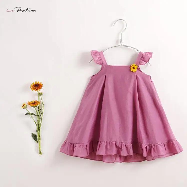 

Marc&janie LUFU French Series Summer Girls' Cotton Silk Strap Dress Children Clothes Kids Dress Baby Girl Dress Toddler 212616