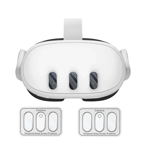 Совместимость с Meta Quest 3, защитная пленка для объектива камеры, улучшенное закаленное стекло, 9H, высокая четкость, защита от царапин, без пузырьков, пленка