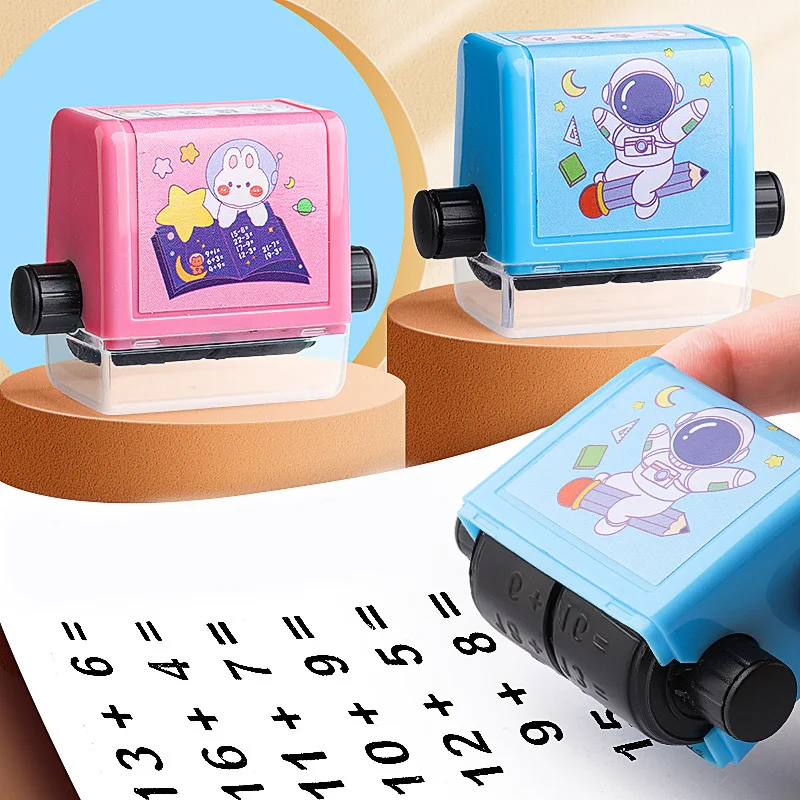 Children's Addition and Subtraction Scroll Stamp Primary School Students Practice Questions Preschool Mathematics Exercise Math