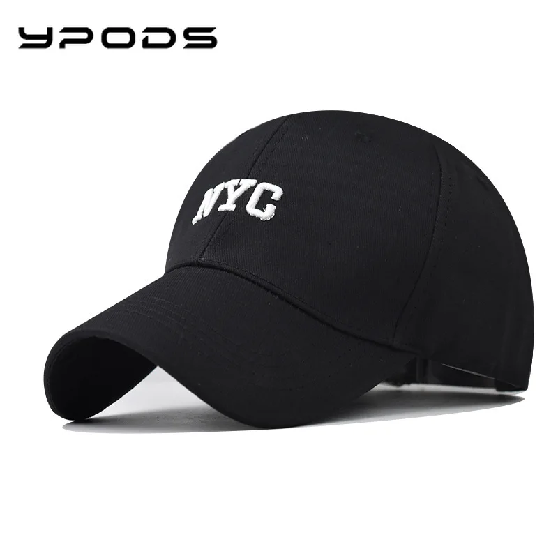 

Hat Men's Four Seasons Tide Brand NYC Baseball Cap Black Sun Hat Fashion Sun Hat Peaked Cap Women