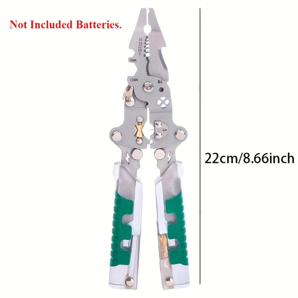 

Многофункциональные плоскогубцы для электрика, отвертка, шестигранный ключ, зачистка проволоки, резка трубы, скручивание, обжим, ручной инструмент «сделай сам»