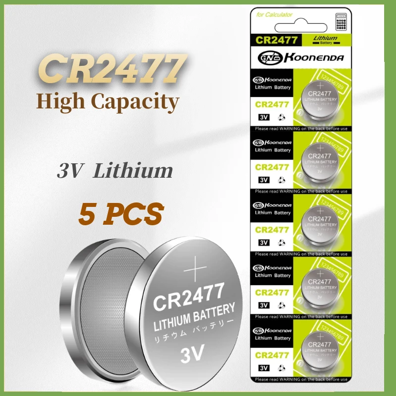 

30PCS CR2477 3V Environmental Friendly Button Battery CR 2477 Lithium Cell Batteries ,Electronic Watch,Calculator,Weight Scale