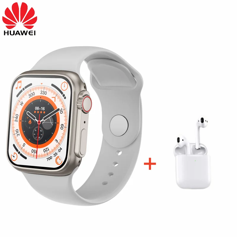 

Смарт-часы Huawei i8 Ultra, 2 в 1, TWS, Bluetooth-гарнитура, для мужчин и женщин, для звонков, фитнеса, спорта, Смарт-часы с пульсометром, 2023