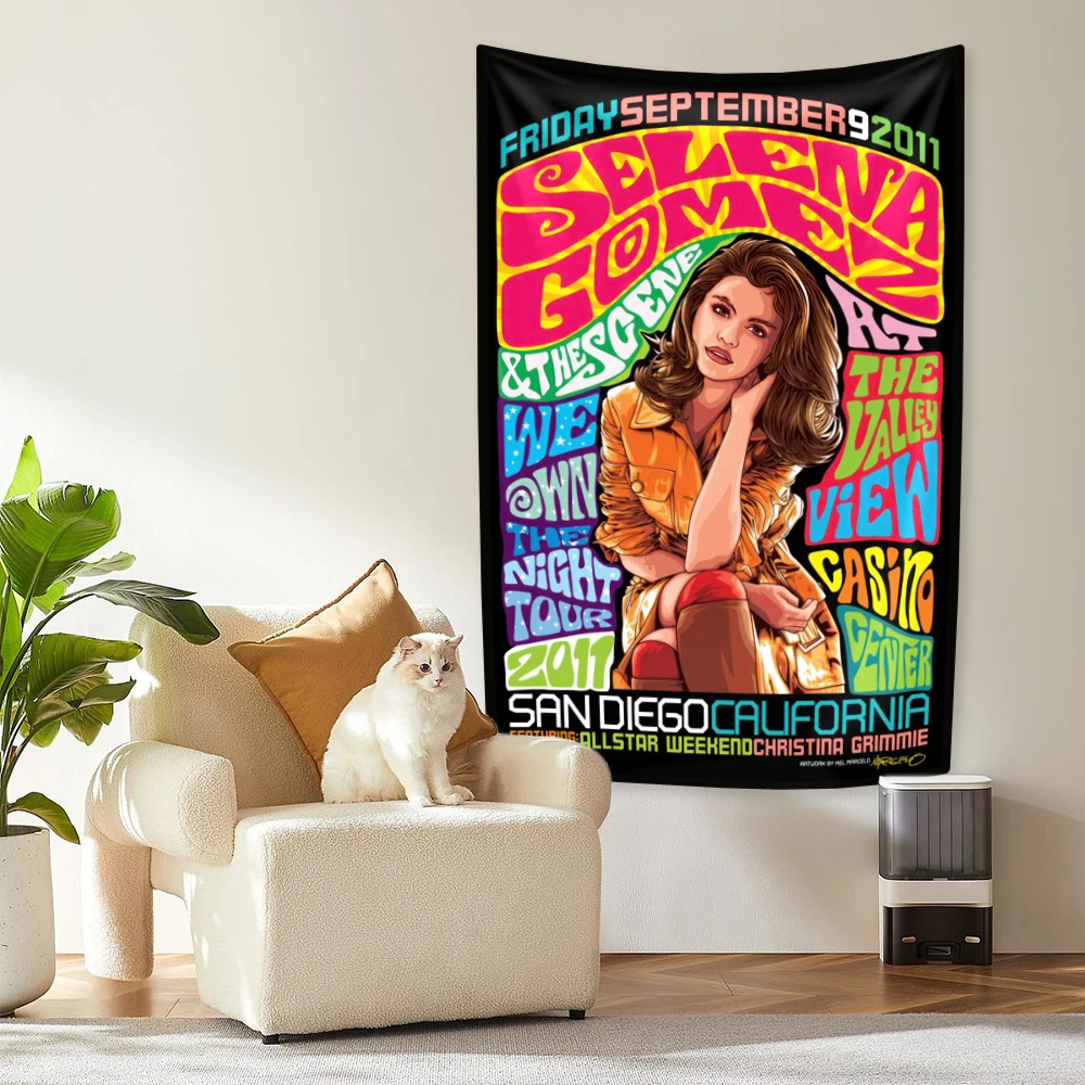 S-Selena гобелены американского поп-певица гомезы украшение для дома Настенное