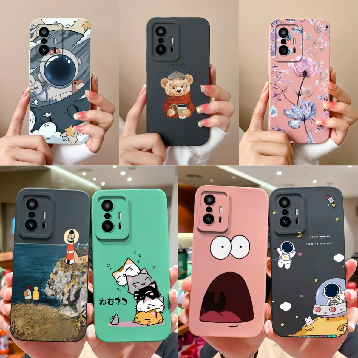 Чехол для телефона Xiaomi 11T Pro крутой аниме полный охват бампер с защитой от падения