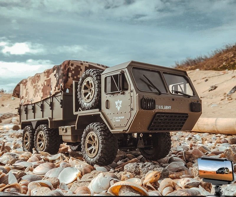 

1/12 военный грузовик с дистанционным управлением 2,4G 6WD 20 км/ч модель военного грузовика с дистанционным управлением уличная игрушка детский подарок