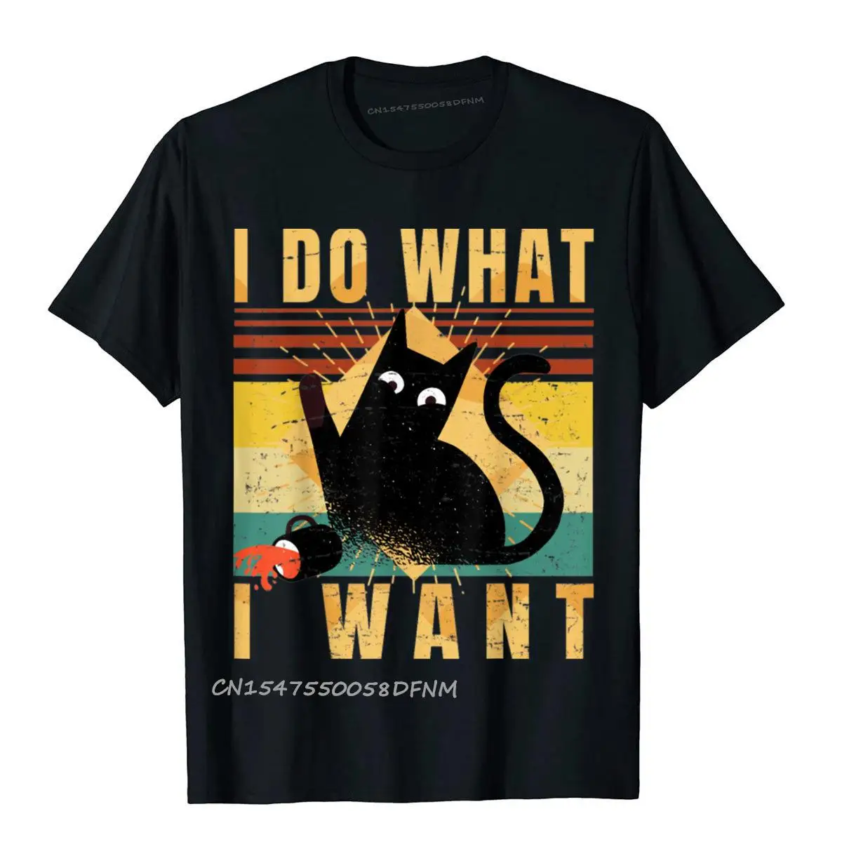 

Prevailing Funny Retro Rebel Cat Unique T Shirt Premium Cotton Male Tops Shirts Europe Japanese Anime