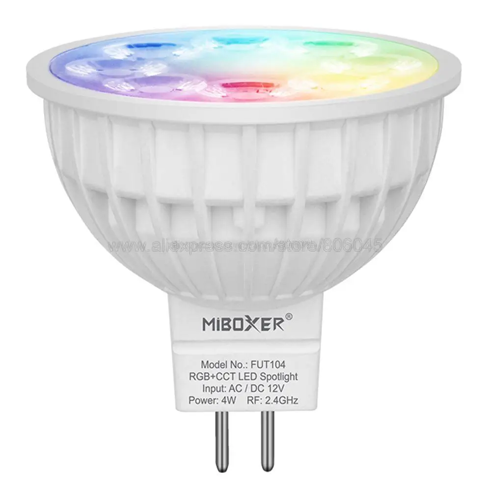 Фото Milight 2,4G светодиодный светильник MR16 GU10 E14 E27 светодиодный умный светильник 4 Вт 5 Вт 6 Вт 9 Вт 12 Вт CCT/RGBW/RGBWW/RGB + CCT Светодиодный прожектор 2,4G дистан... №5