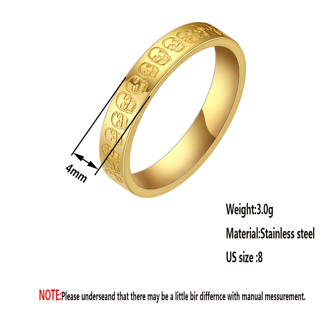 Кольцо из нержавеющей стали в виде черепа стиле панк