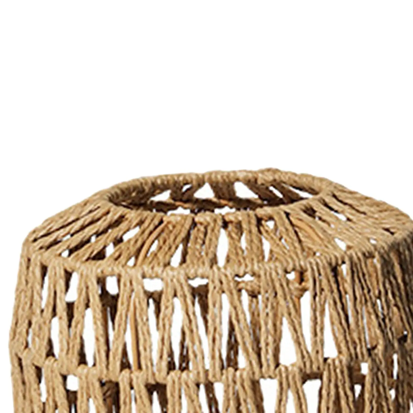 

Handmade Weaved Pendant Light Crafts Lampshade for Restaurant Bar Dining Khaki Lantern