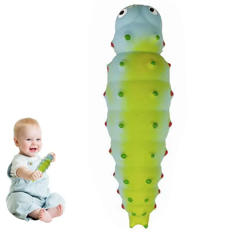 

Мягкая игрушка-сжималка без запаха и приятная для кожи гусеница игрушка-пинцет Милая гусеница мучный шар отличный подарок для детей