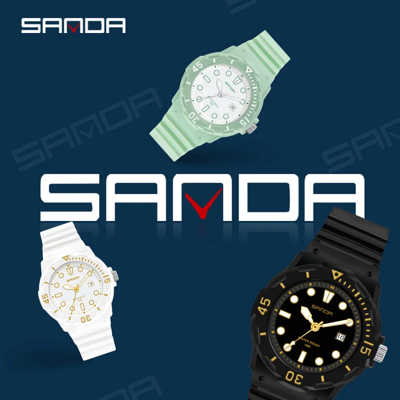SANDA Casual Fashion Quartz Watch 2023 New Womens Clock Trend Watch For Women Gift Waterproof Relogio Feminino Reloj Mujer 6039 enlarge