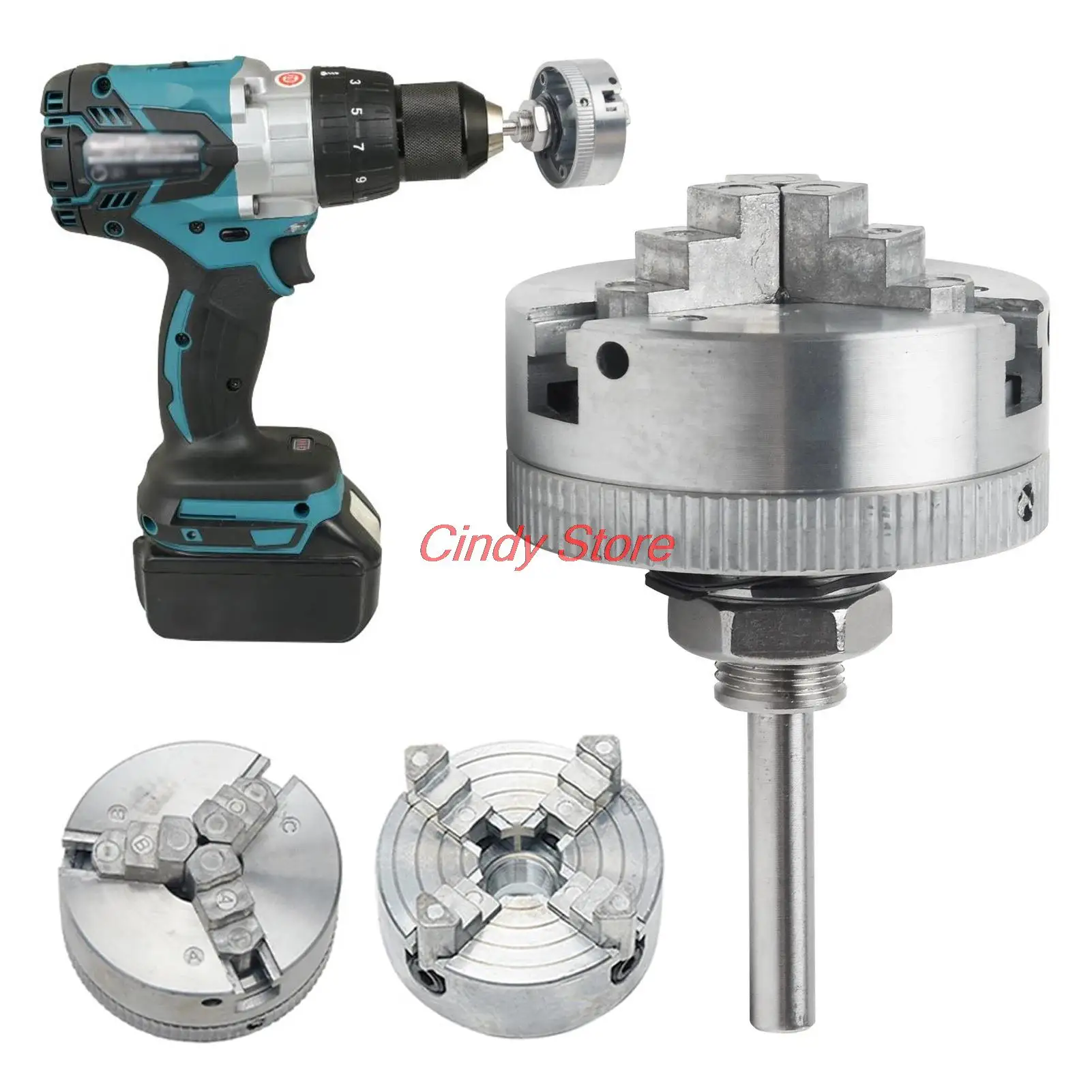 

Мини-сверлильный патрон Z011 из цинкового сплава, ручной Самоцентрирующийся металлический 3-кулачковый 4-кулачковый токарный зажим с патронн...