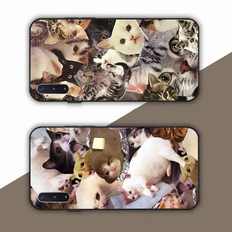

Crying Cat Memes Phone Case For Samsung Note 8 9 10 20 pro plus lite M 10 11 20 30 21 31 51 A 21 22 42 02 03