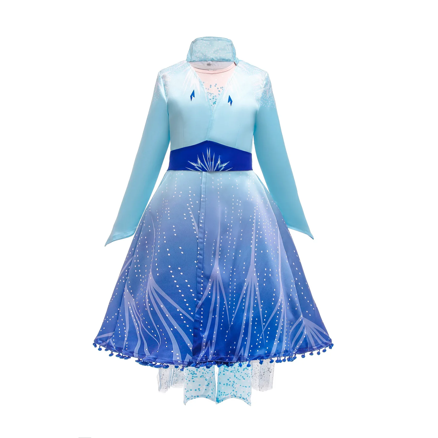 

Disney New European and American Children's Wear Frozen II Aisha Princess Kit Girl Cosplay Baby Toddler Dress Garment Clothes